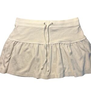 White Terrycloth Skirt